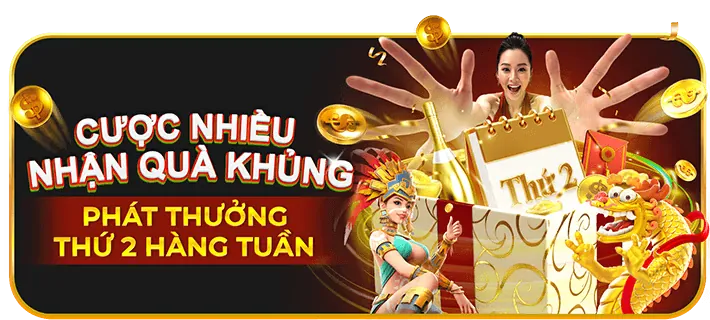 Các trò chơi slot (nổ hũ) và bắn cá với đồ họa sống động và cơ hội jackpot lớn
